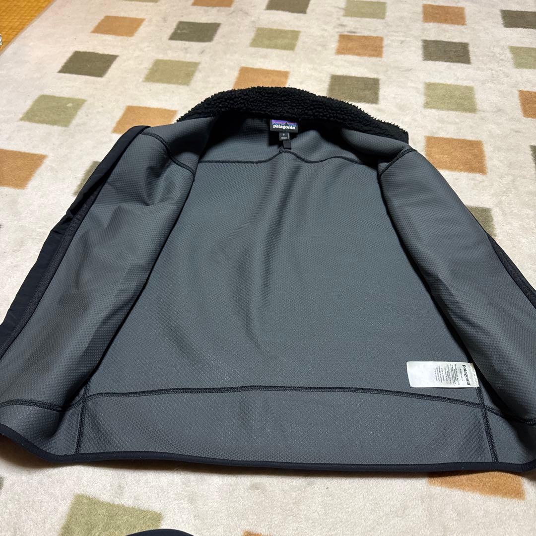 パタゴニア　レトロX ベストSサイズ　オールブラックモデル