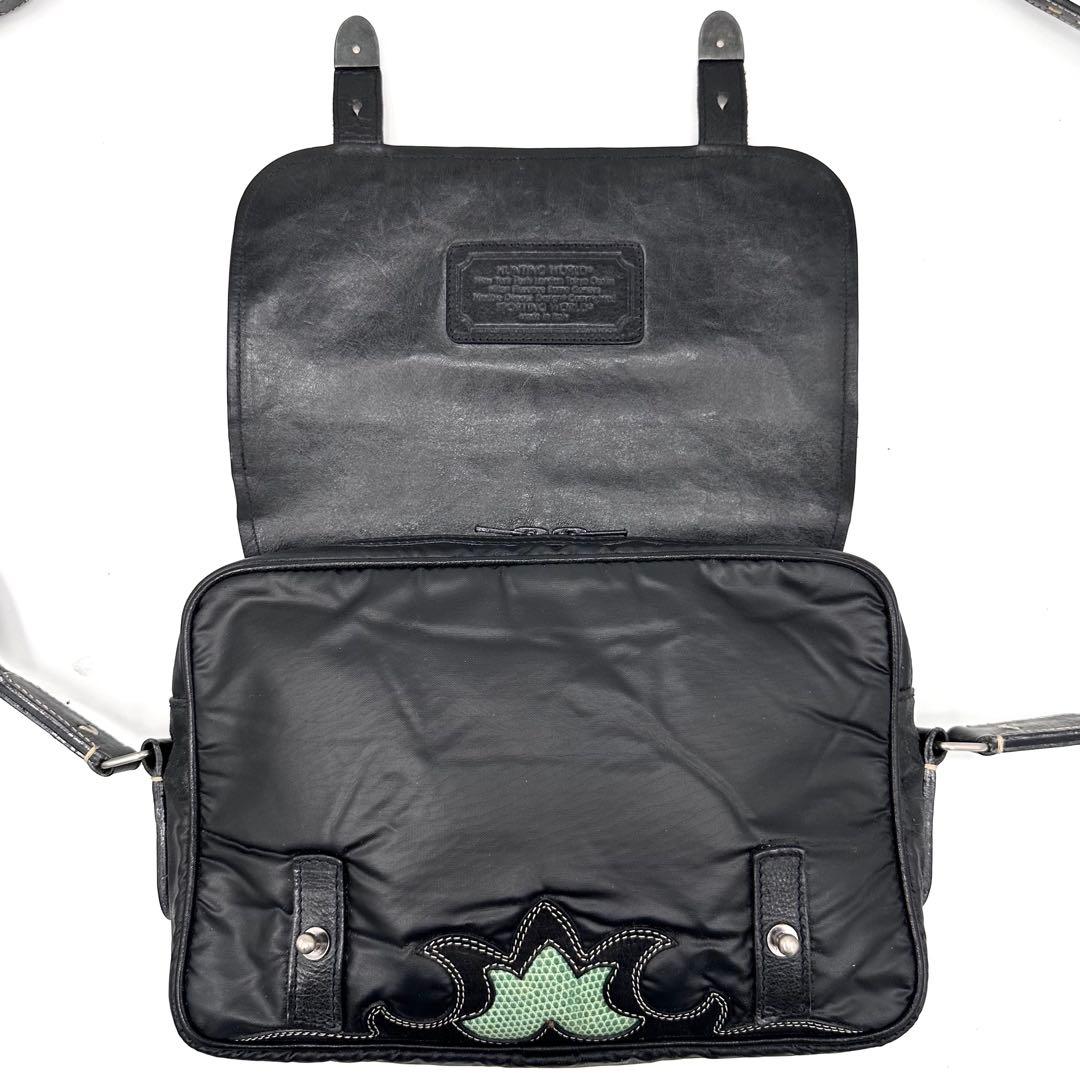 希少✨ハンティングワールド　ショルダーバッグ　コンチョ　バチューサー　リザード