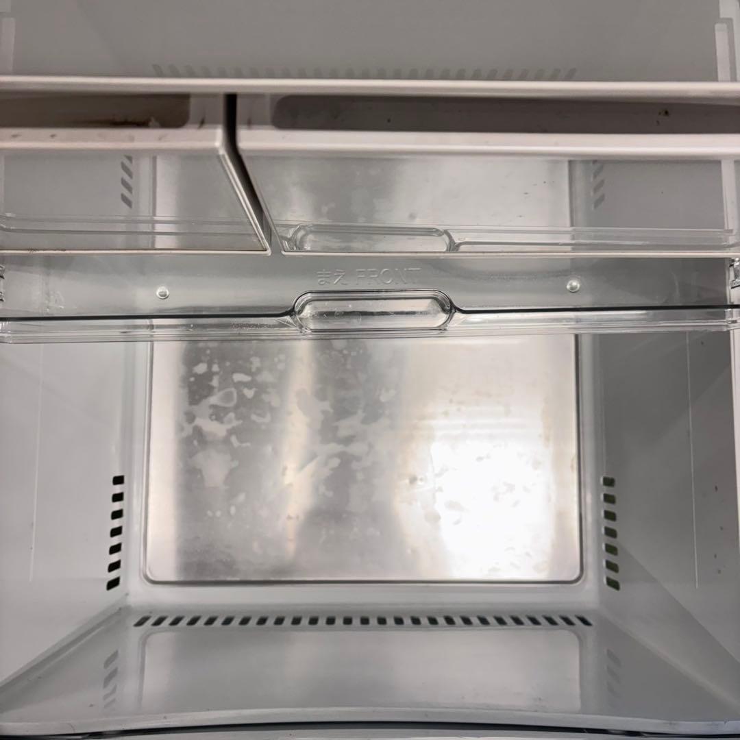 670 東芝大型冷蔵庫　400L強　小型　家庭用　自動製氷　ガラスパネル　右開き