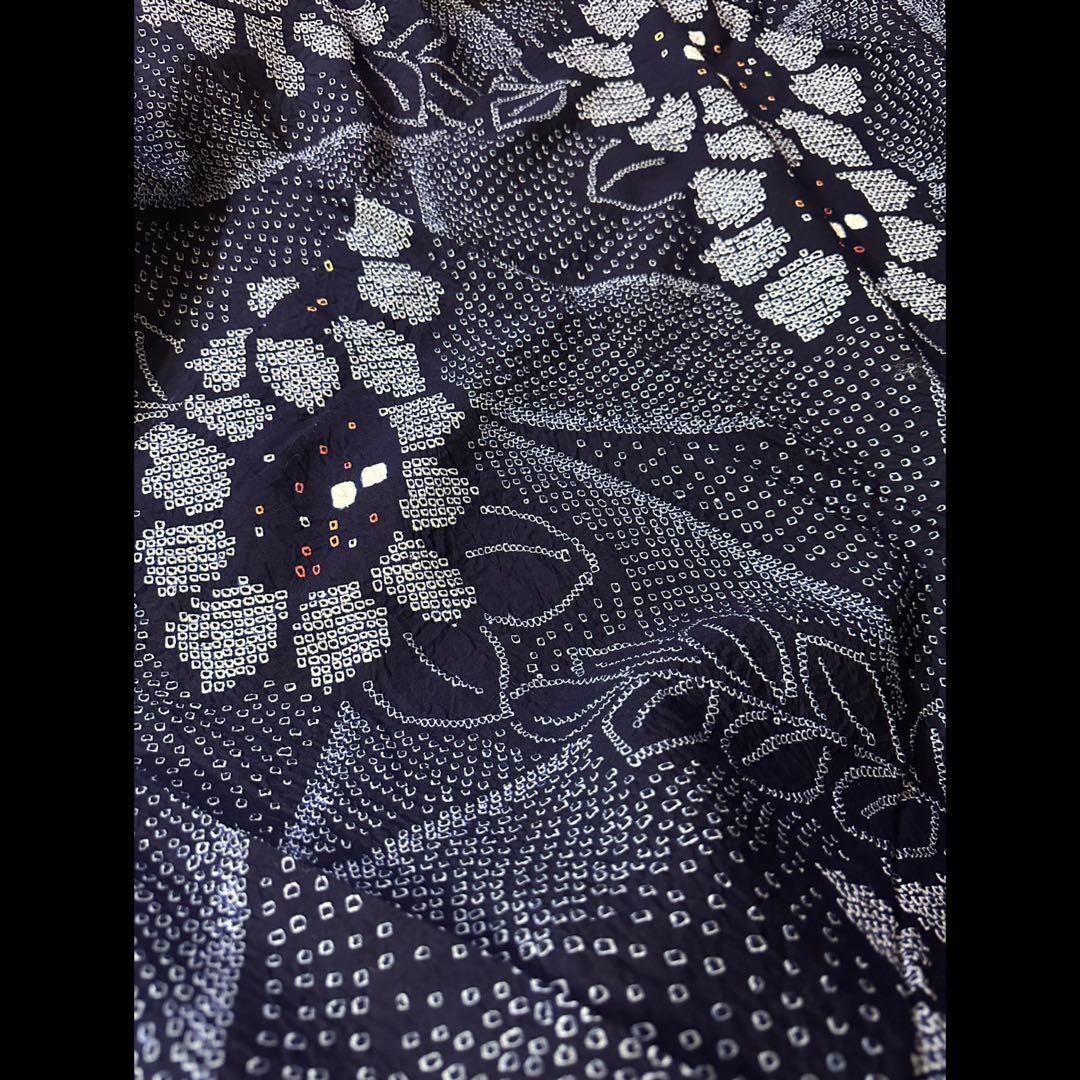 希少サイズ❣️身幅大❣️トールサイズ‼️新品✨有松鳴海絞り浴衣　藍染