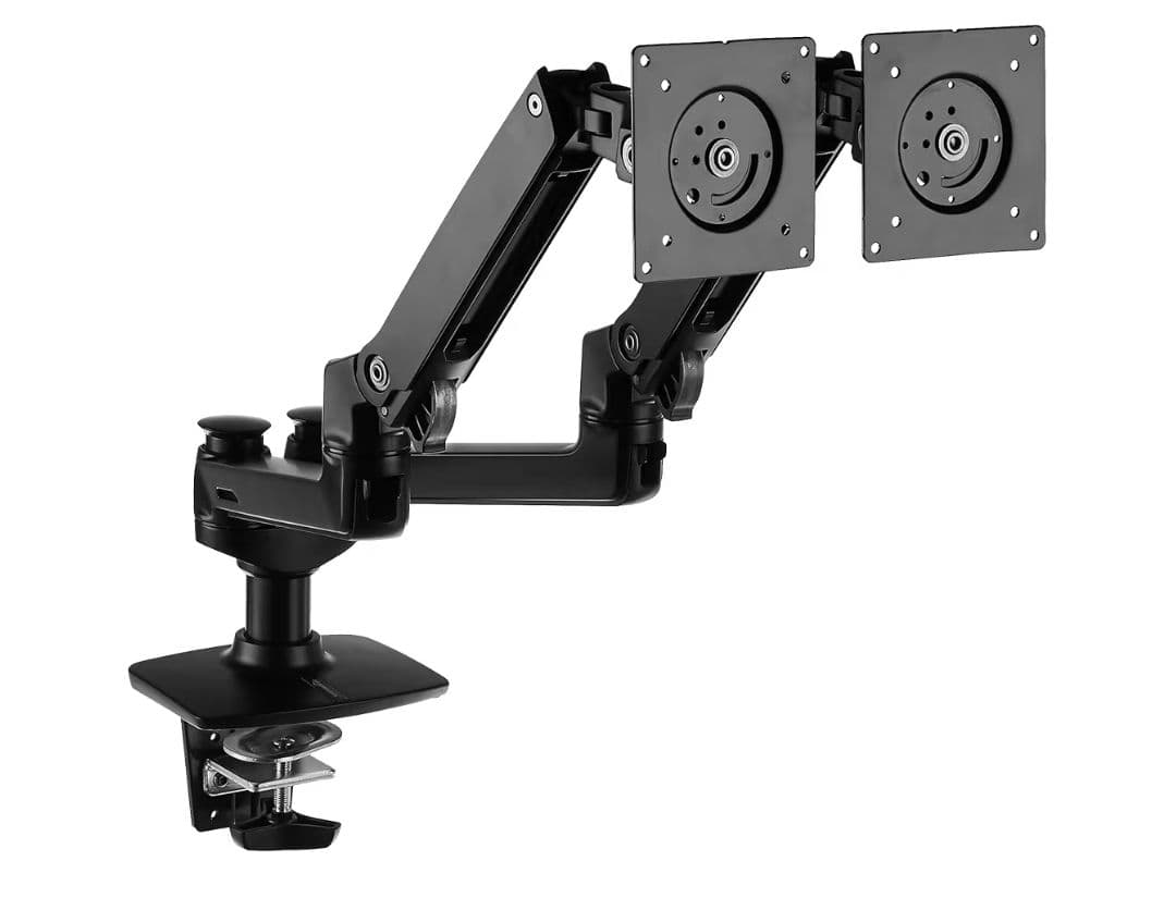 Amazonベーシック デュアルモニターアーム（エルゴトロン製）