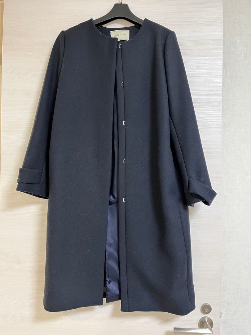 ドレス様　ユナイテッドアローズ ウールコート　ネイビー