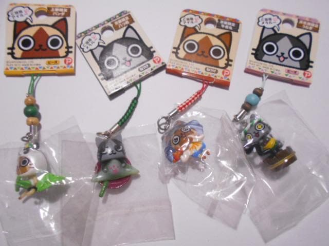 モンハン アイルー 根付 ストラップ 40点セット