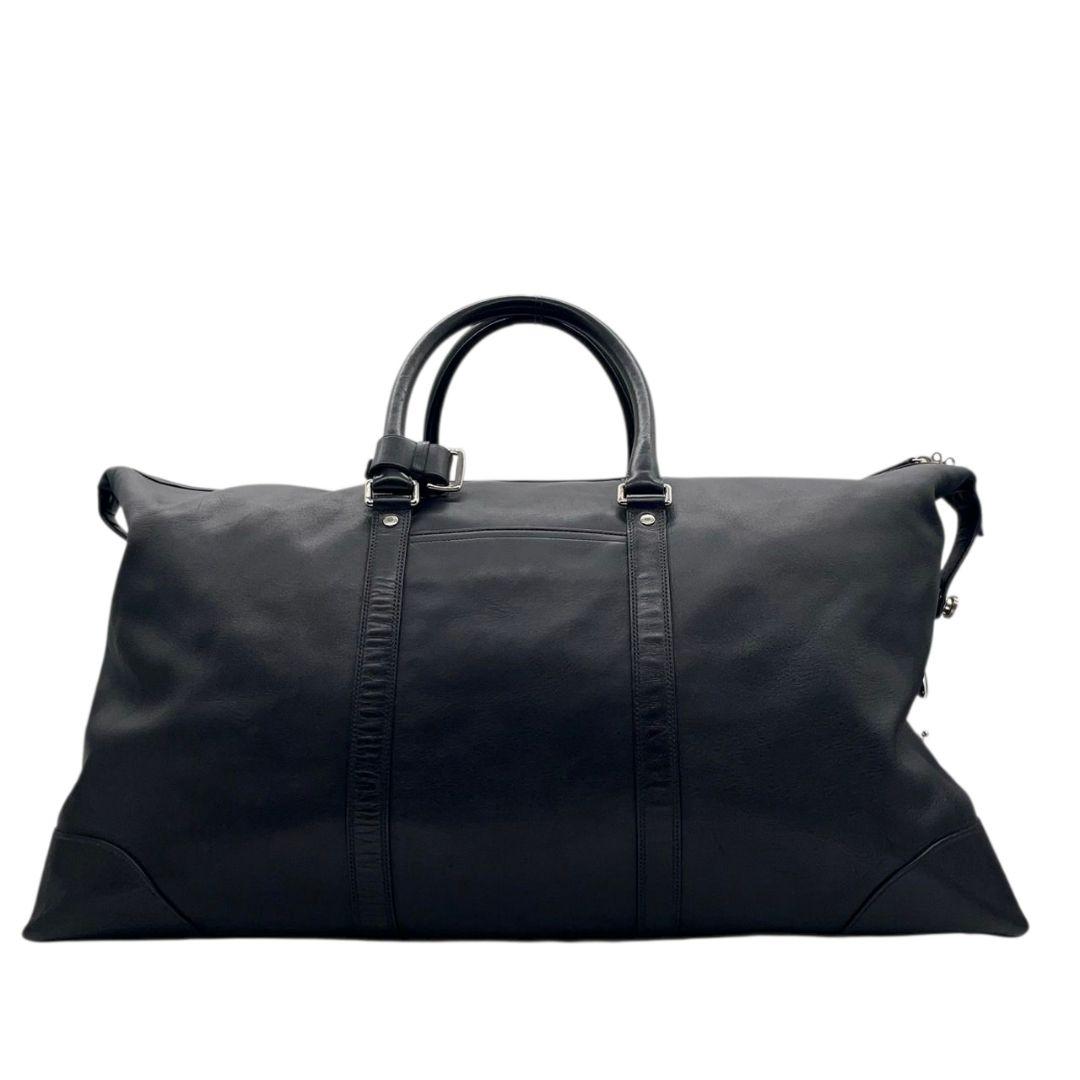 美品　コーチ　ボストンバッグ　黒　2way　A4収納　レザー　斜め掛け可　X