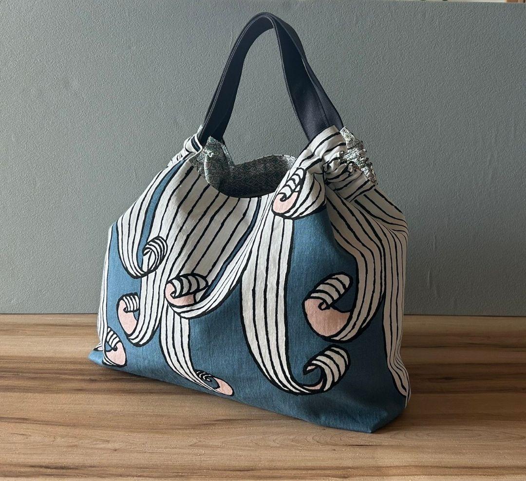 【Miu様オーダー】ミナペルホネンハンドメイドシャーリングバッグ