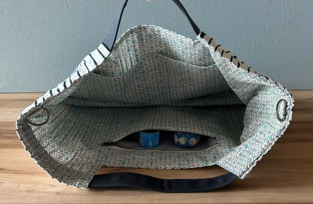 【Miu様オーダー】ミナペルホネンハンドメイドシャーリングバッグ