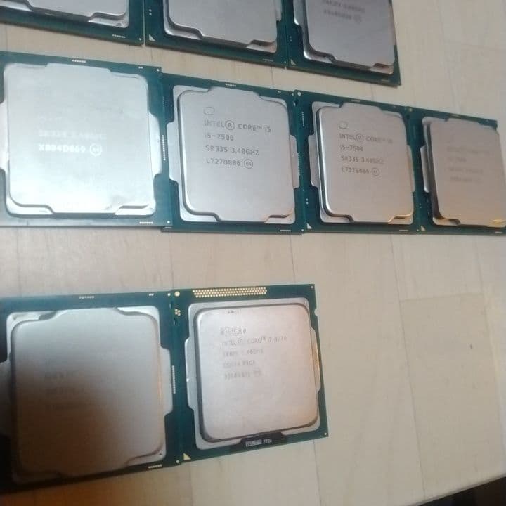 CPU i3-9100×7 i5-7500×4 他　計13枚