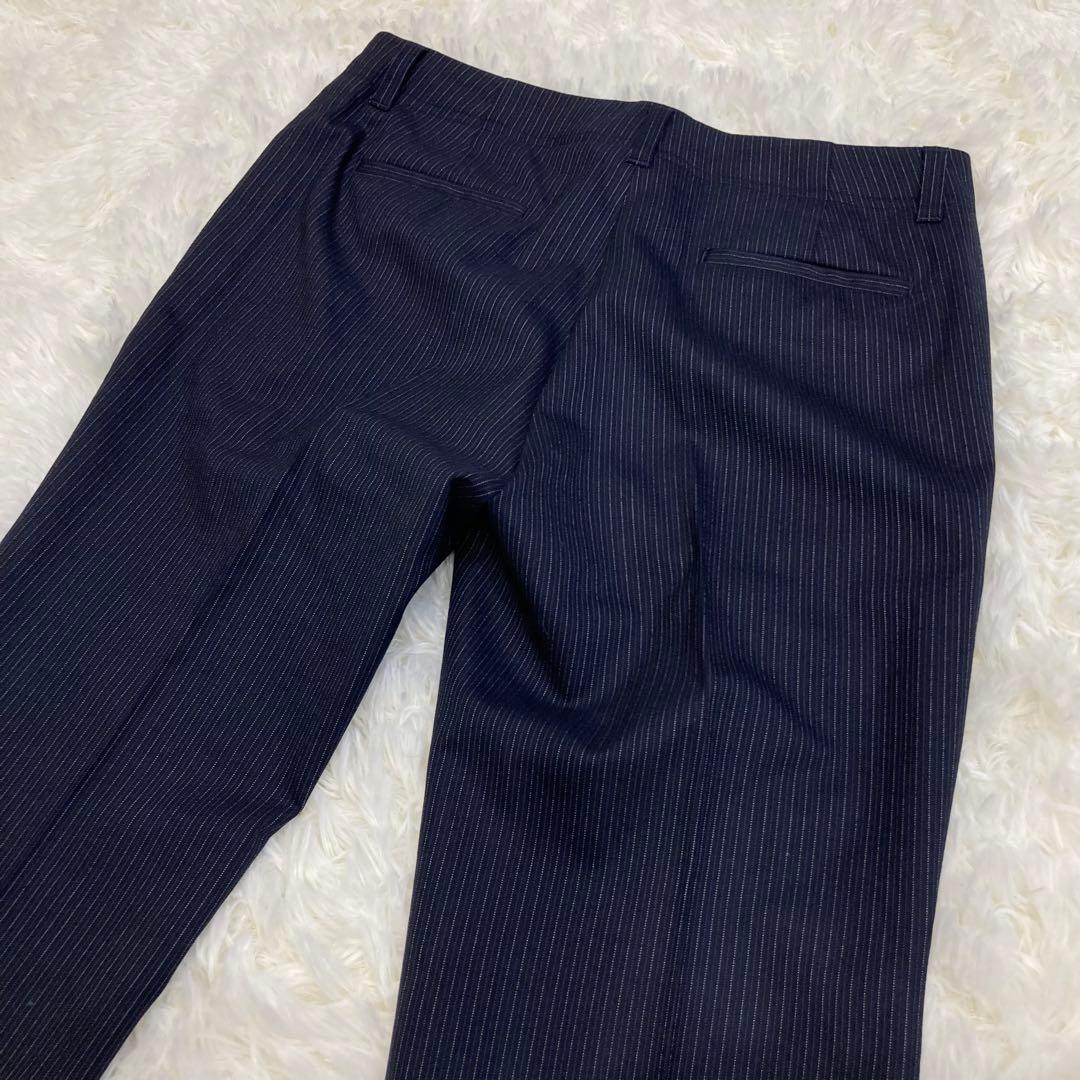 セオリーリュクス ネイビー ストライプ セットアップ サイズ違い パンツ M
