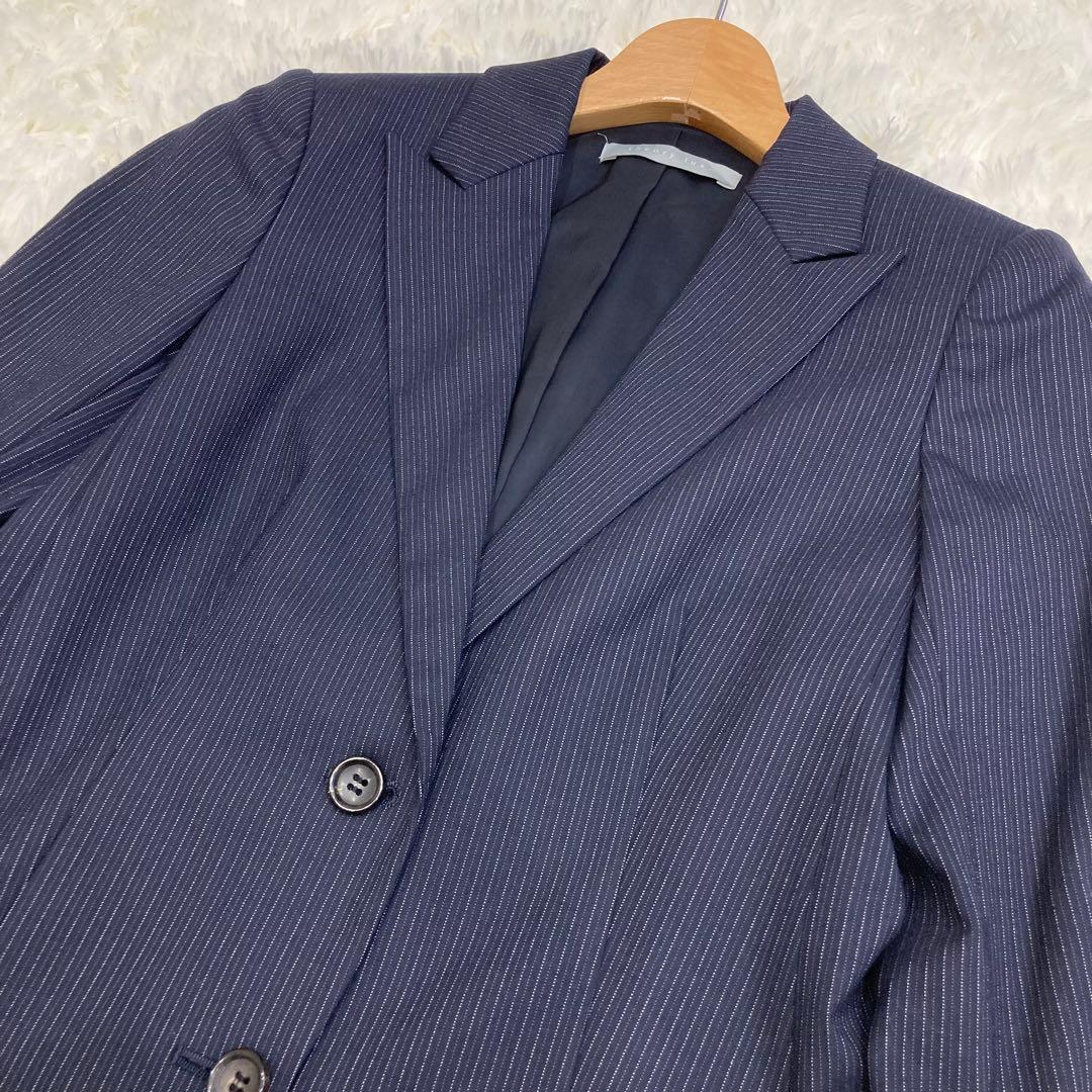 セオリーリュクス ネイビー ストライプ セットアップ サイズ違い パンツ M