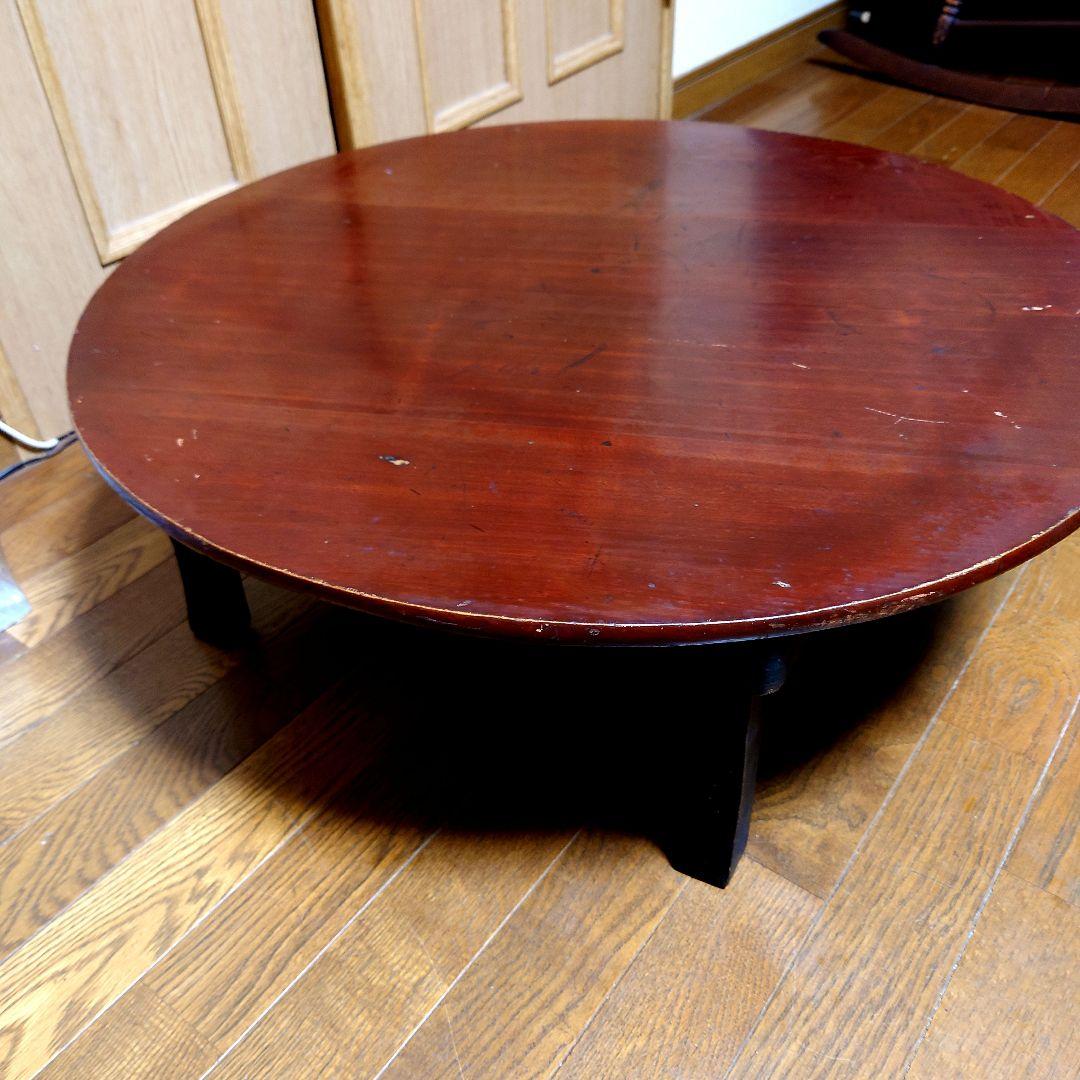 昭和20〜30年代　ちゃぶ台　脚折りたたみ式　昭和レトロ、アンティーク　レア