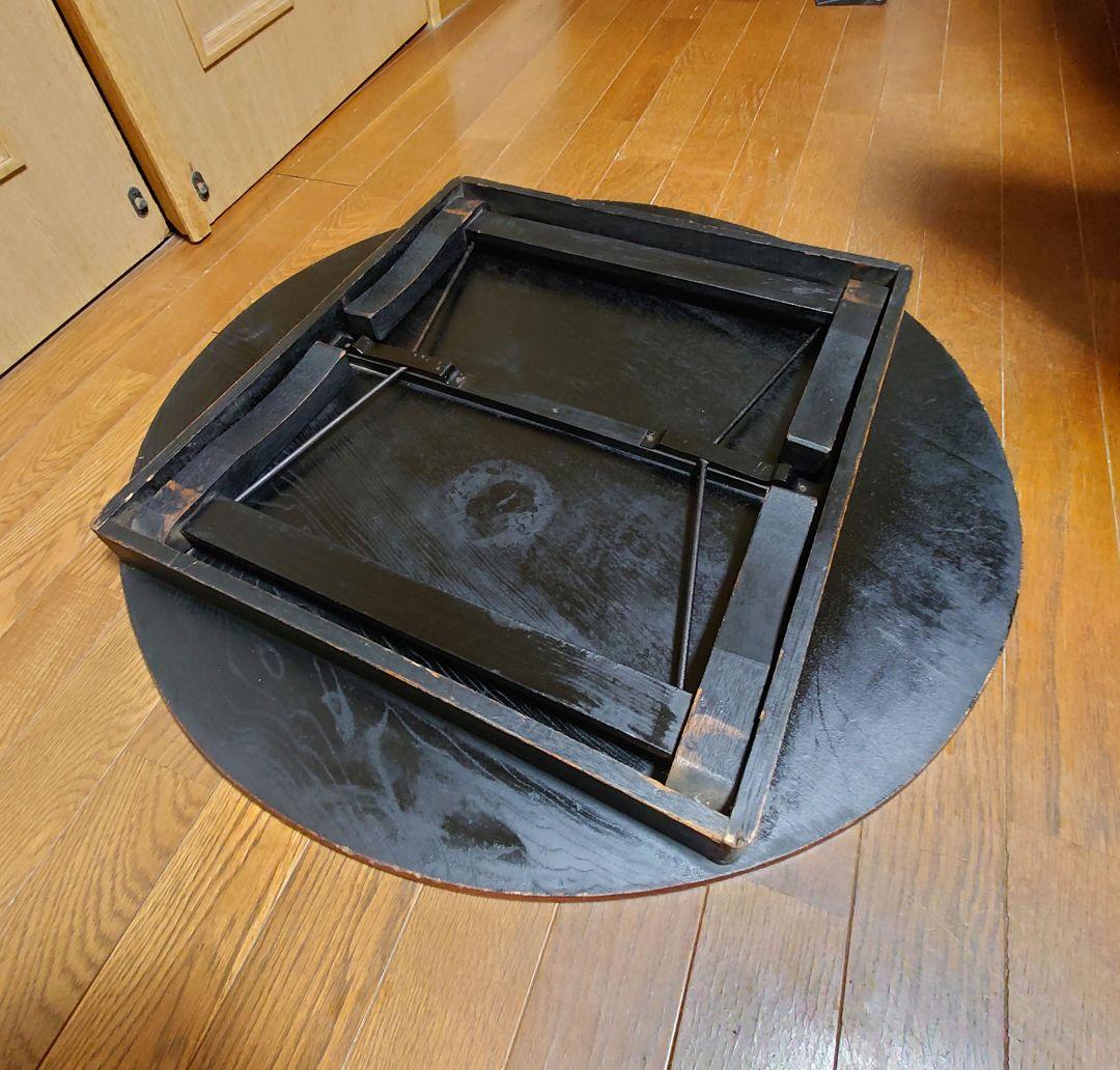 昭和20〜30年代　ちゃぶ台　脚折りたたみ式　昭和レトロ、アンティーク　レア