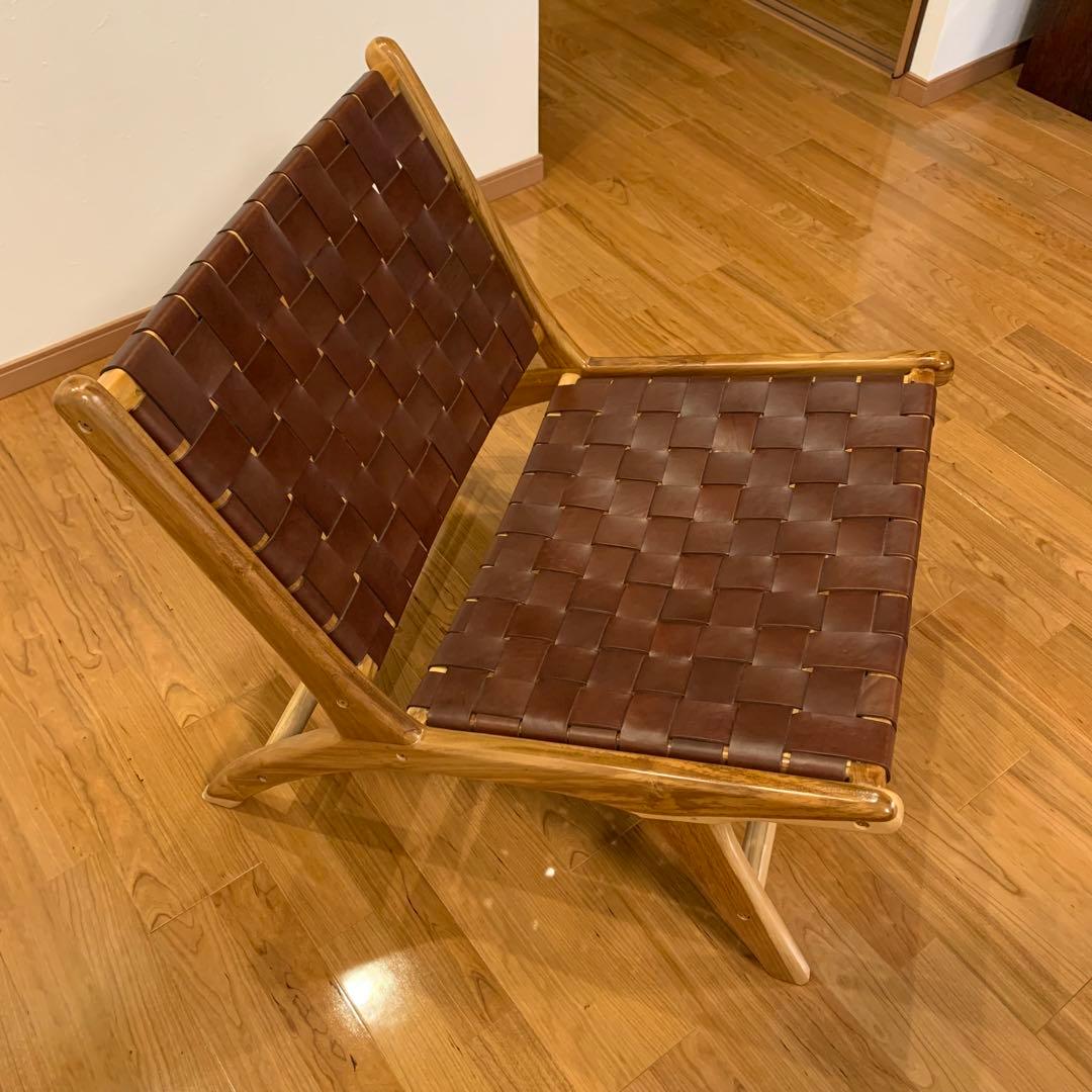 ギギliving 本革リラックスチェアー