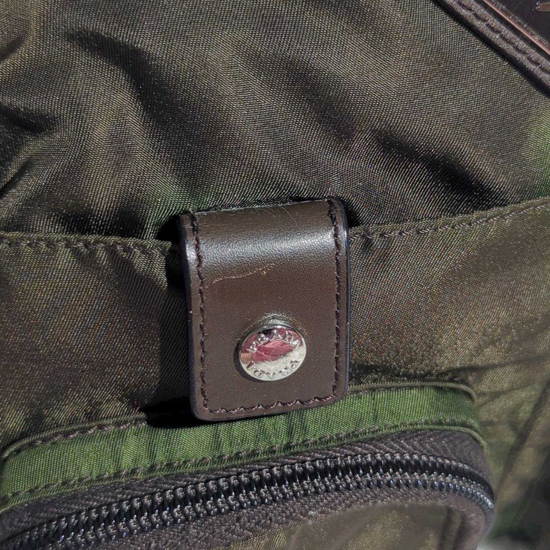 〈極美品〉PRADA 三角ロゴ ウエストポーチ レザーベルト Lサイズ