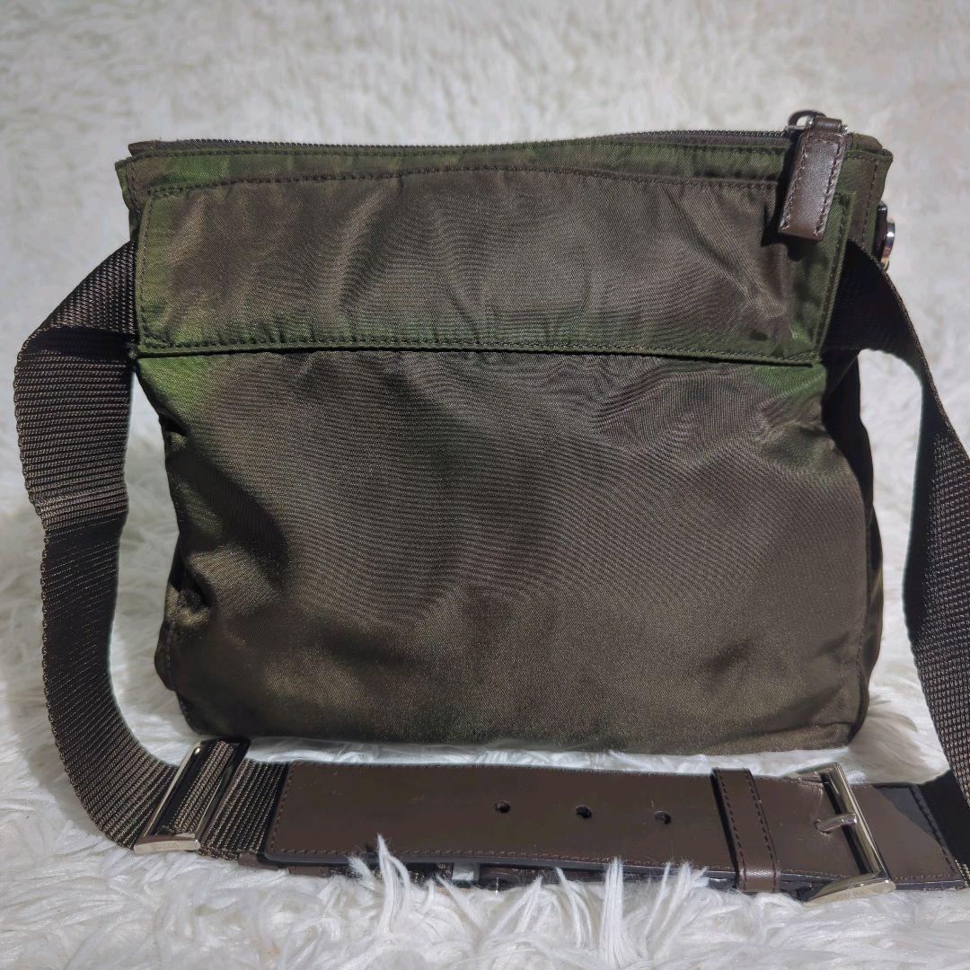 〈極美品〉PRADA 三角ロゴ ウエストポーチ レザーベルト Lサイズ