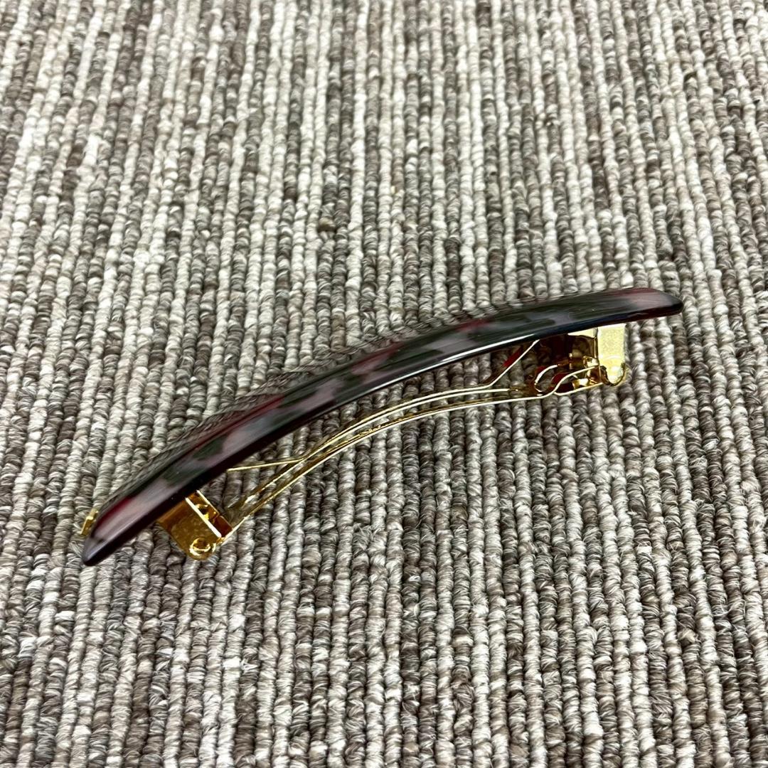 超美品　アレクサンドルドゥパリ　バレッタ　レオパード