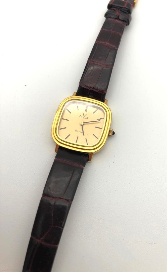 R OMEGA 手巻き 腕時計 オメガデビル