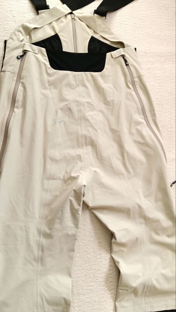 美品 unfudge アンファッジ PEEP BIB PANTS ベージュ