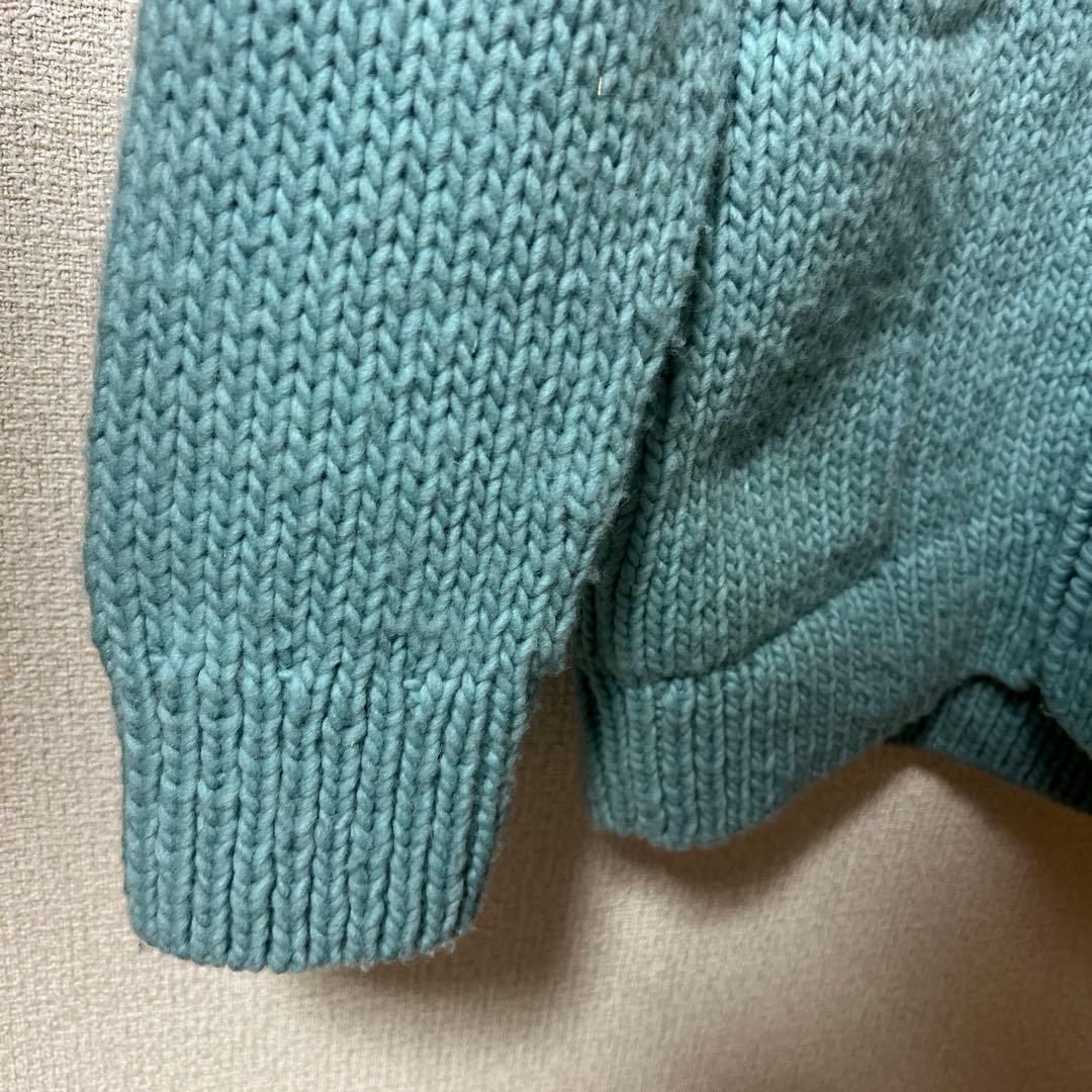 ⭐️希少⭐️ロンハーマン ジップアップニット Lサイズ 厚手 カウチン フード 美品