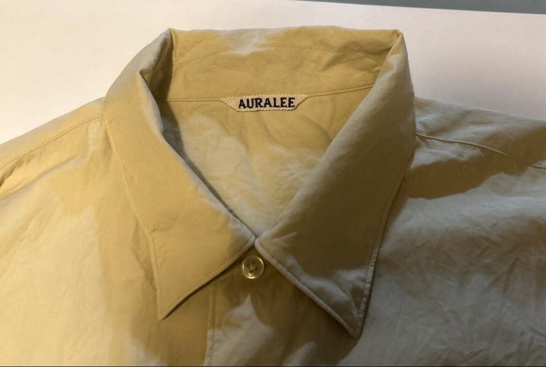 トップス AURALEE WASHED FINX TWILL BOX SHIRTS