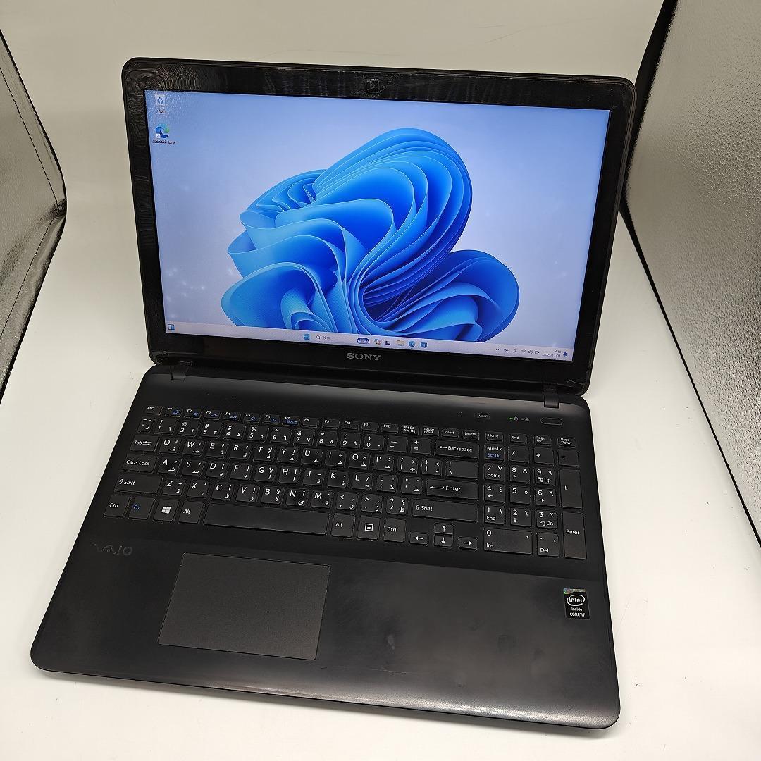 【VAIO】SVF 爆速i7 新品SSD256GB 16GB ブラックノートPC