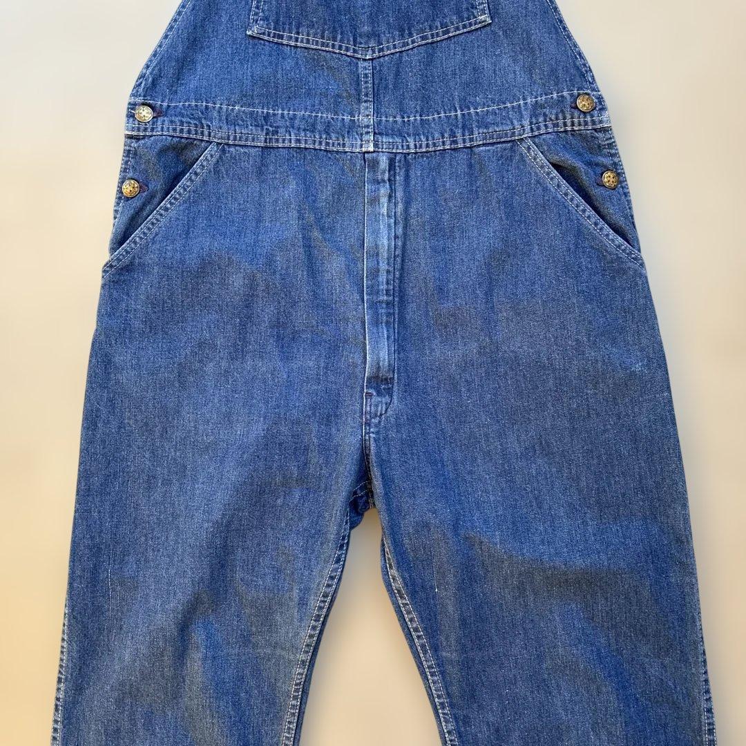オーバーオール　オシュコシュ　アメリカ製USA70s インディゴブルーデニム古着