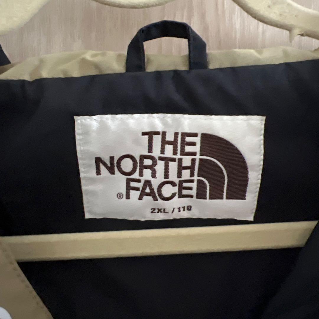 THE NORTH FACE ノースフェイスパーカー 2XL ベージュ/ブラック