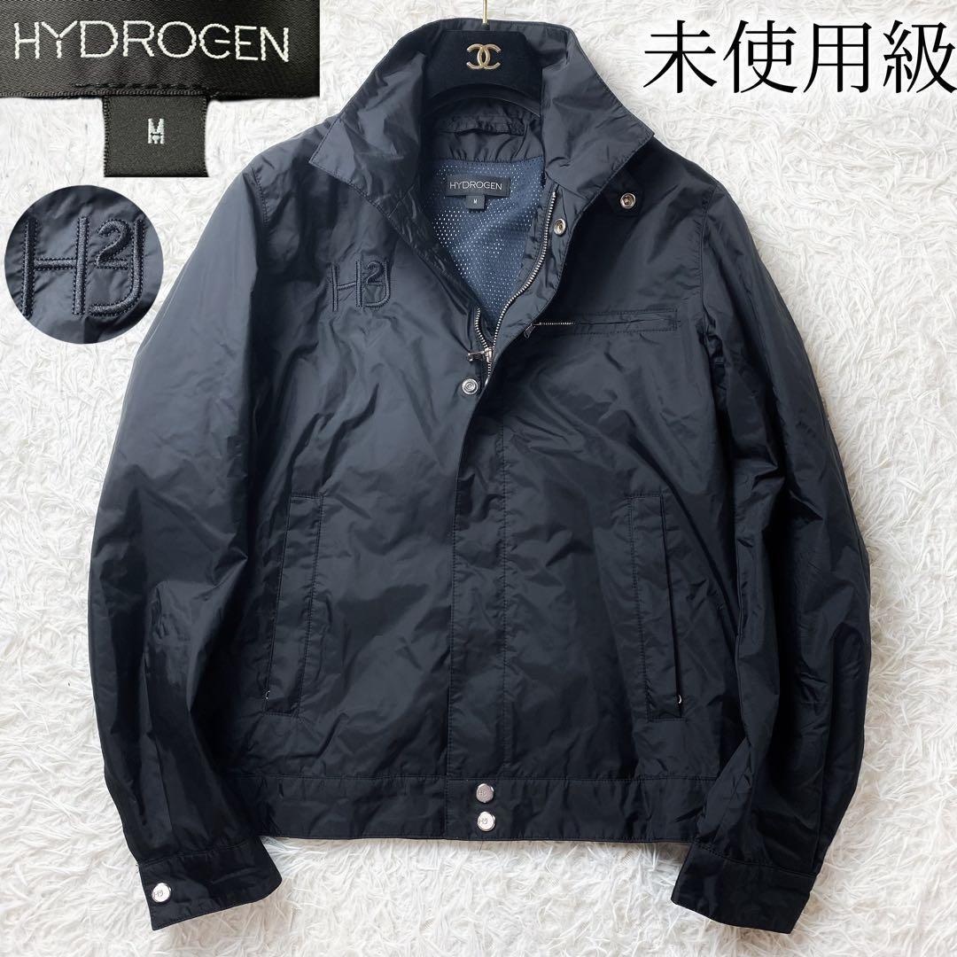11未使用級 HYDROGEN ハイドロゲン ナイロンジャケット ゴルフ M 黒