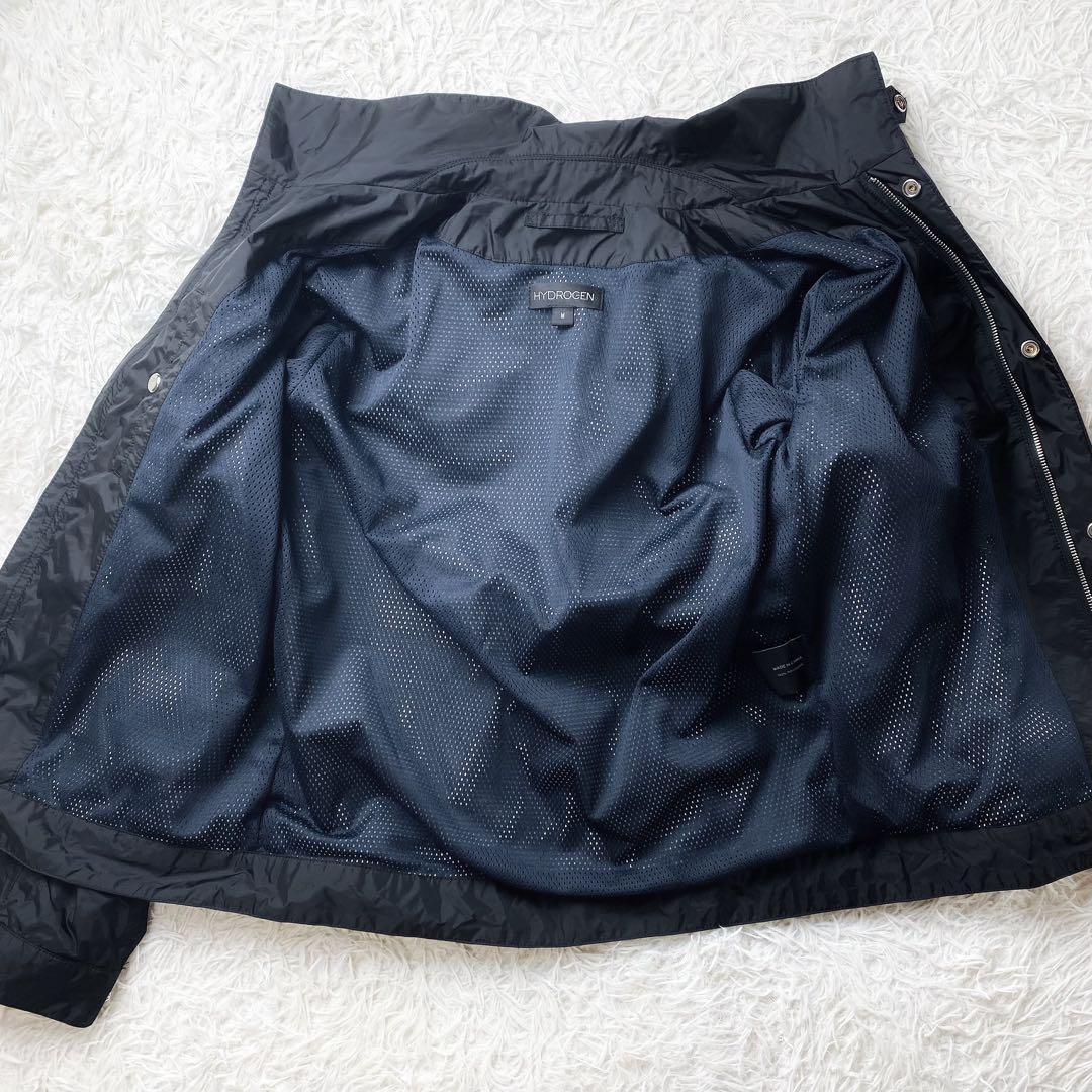 11未使用級 HYDROGEN ハイドロゲン ナイロンジャケット ゴルフ M 黒