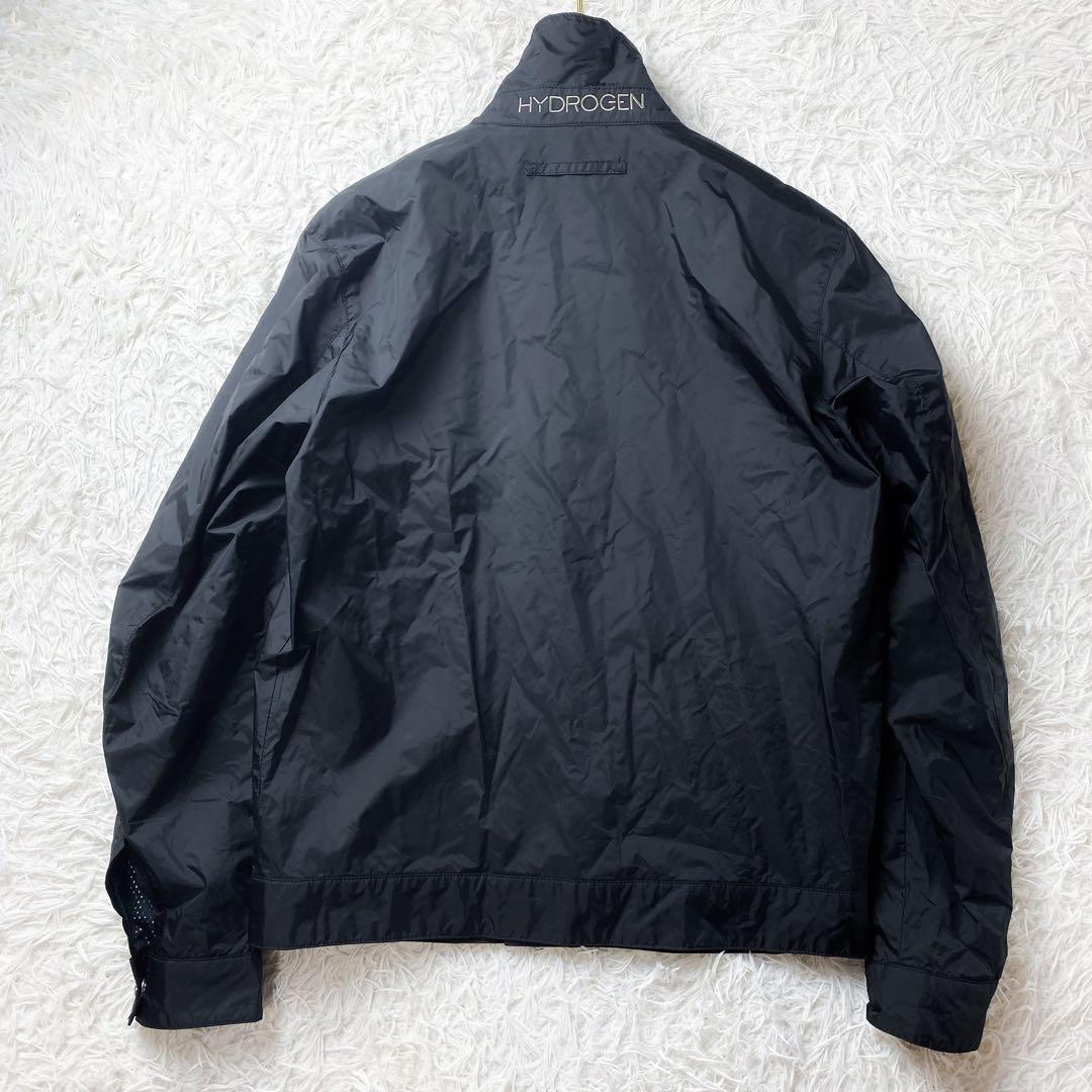 11未使用級 HYDROGEN ハイドロゲン ナイロンジャケット ゴルフ M 黒