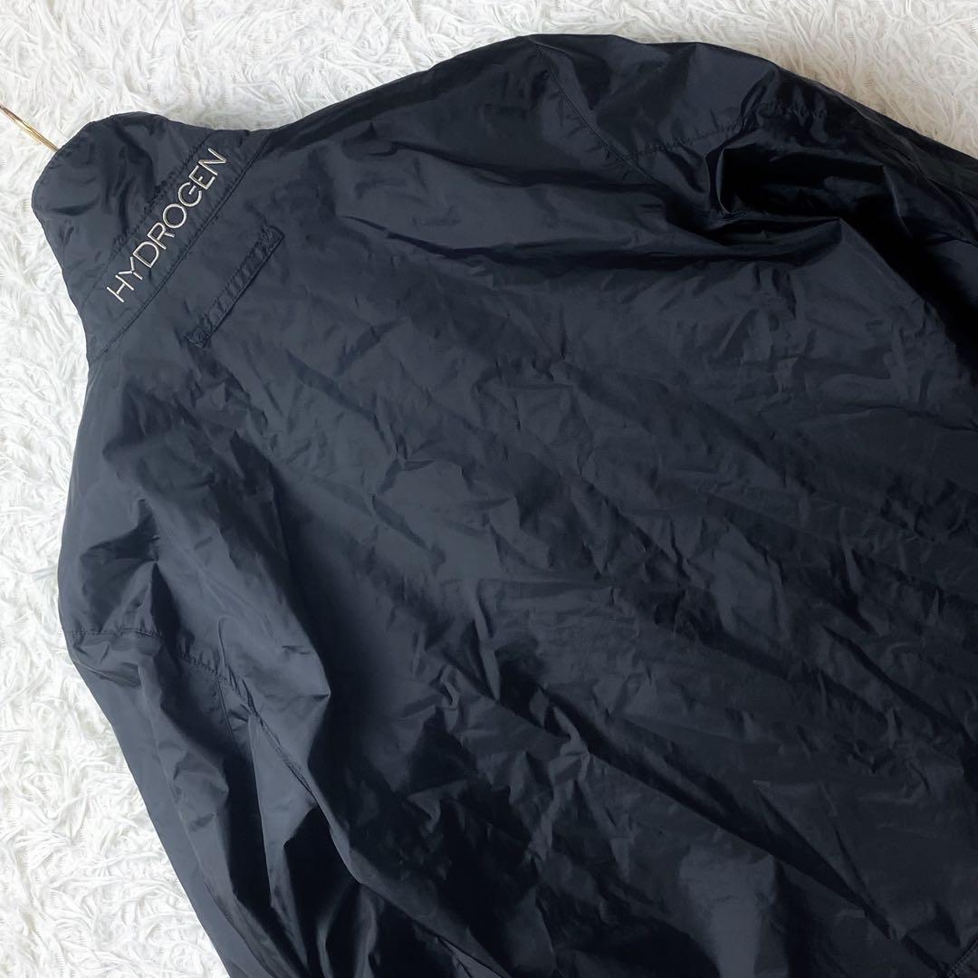 11未使用級 HYDROGEN ハイドロゲン ナイロンジャケット ゴルフ M 黒