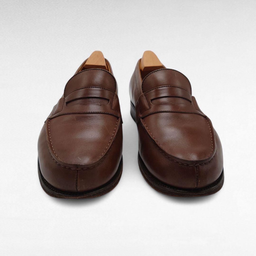 ヴィンテージ J.M. WESTON ブラウン レザー ローファー 2 1/2E