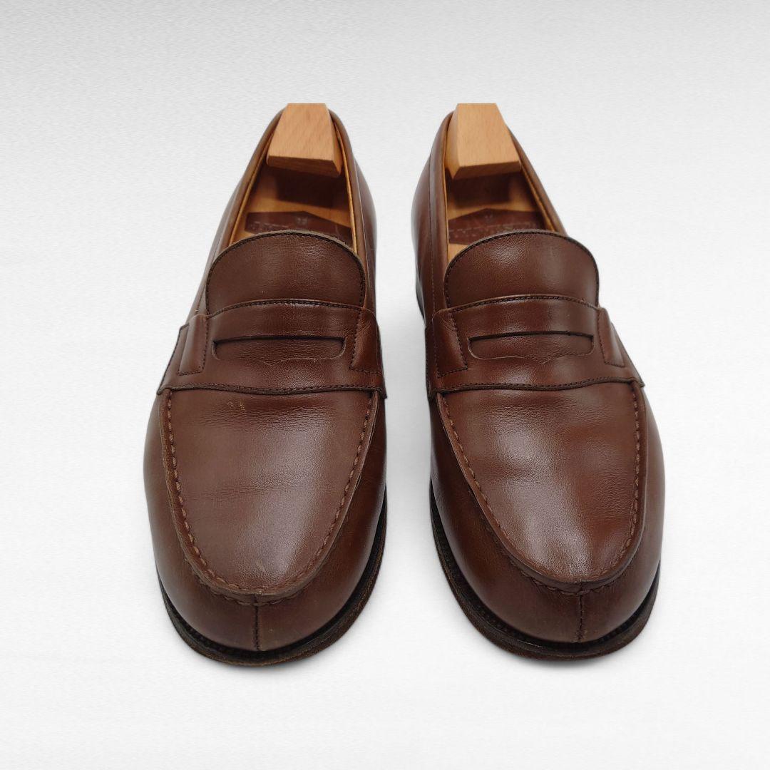 ヴィンテージ J.M. WESTON ブラウン レザー ローファー 2 1/2E