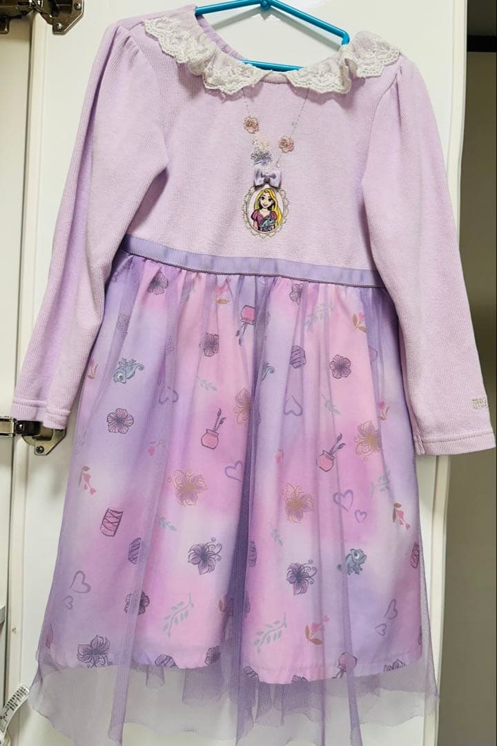 メゾピアノ長袖ワンピース 110 2枚　 保温レギンスチャコール1枚　週末セール