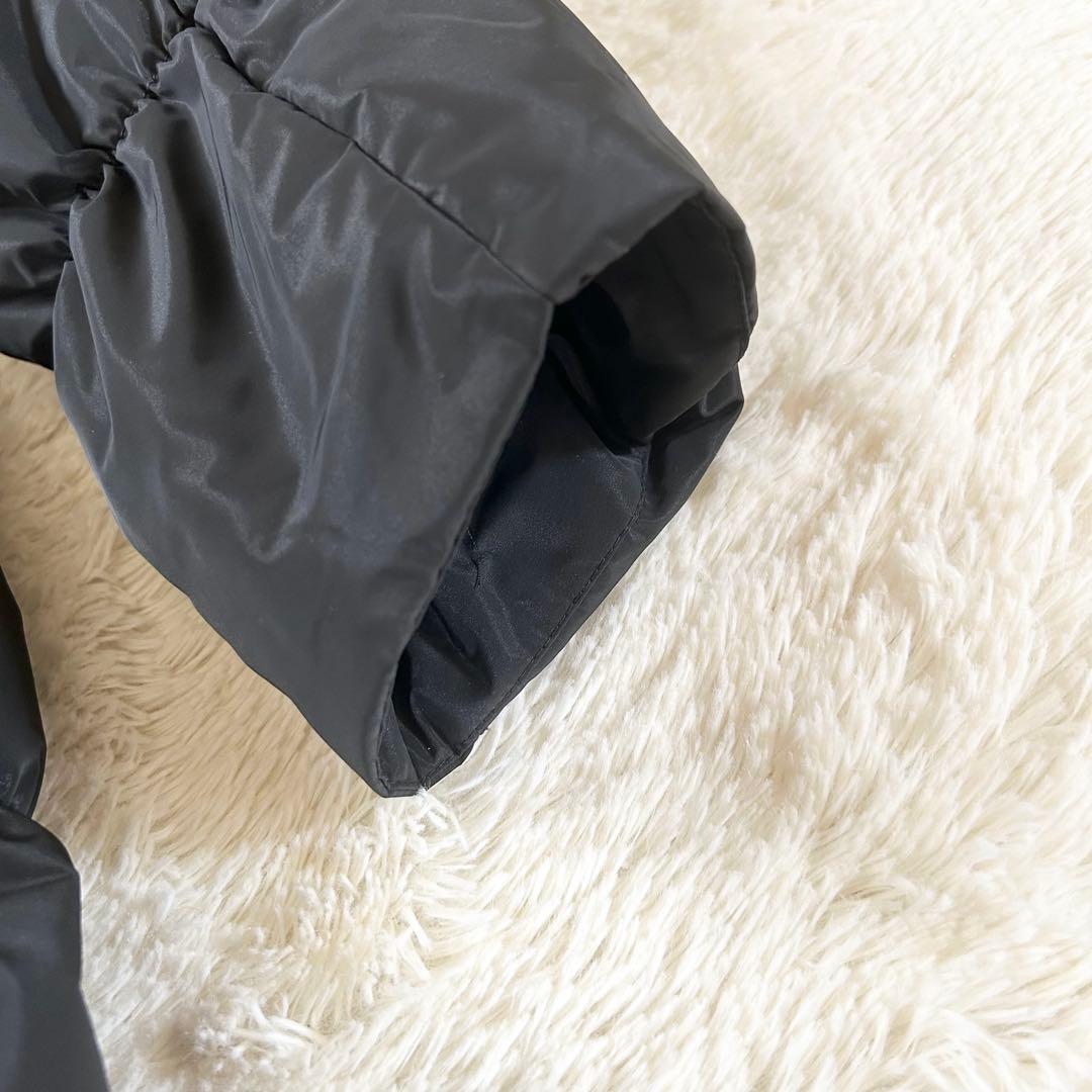 【極美品】BALMAIN ダウンコート Aライン ラクーン ロング ブラック L