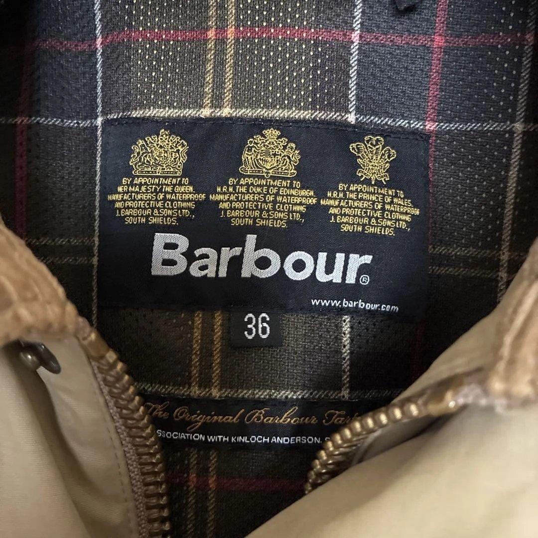 Barbour ベージュジャケット ピーチスキン36美品