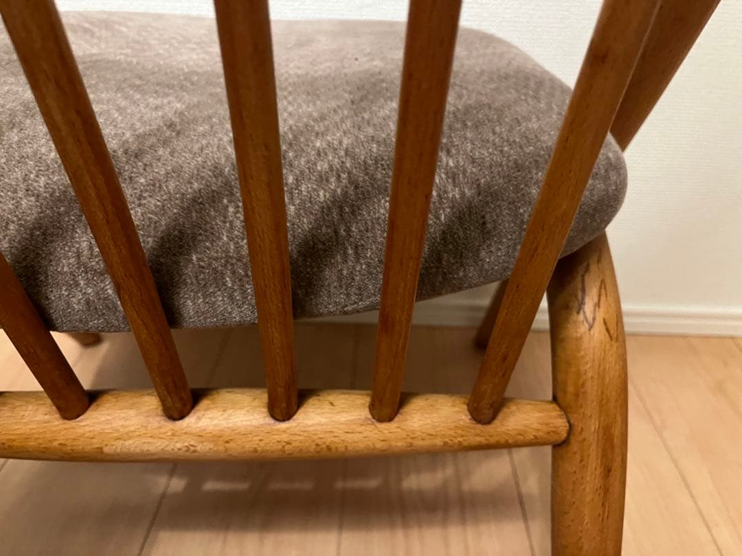 北欧　ビンテージ　デザイン　飛騨産業 キツツキ サロンチェア　蜜蝋ワックス仕上げ