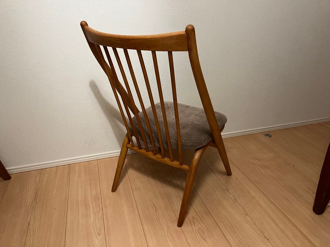 北欧　ビンテージ　デザイン　飛騨産業 キツツキ サロンチェア　蜜蝋ワックス仕上げ