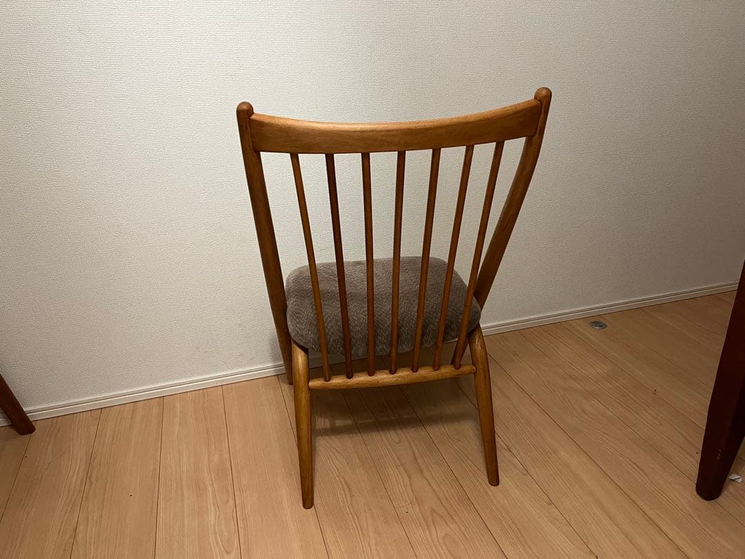 北欧　ビンテージ　デザイン　飛騨産業 キツツキ サロンチェア　蜜蝋ワックス仕上げ