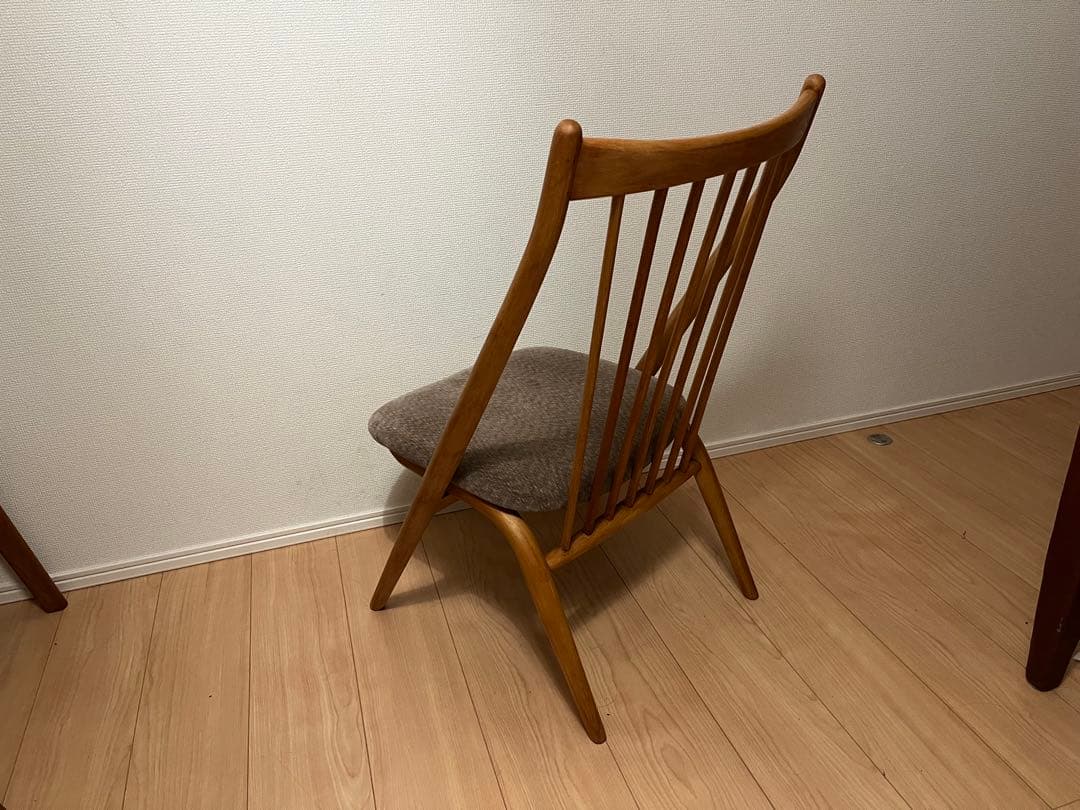 北欧　ビンテージ　デザイン　飛騨産業 キツツキ サロンチェア　蜜蝋ワックス仕上げ