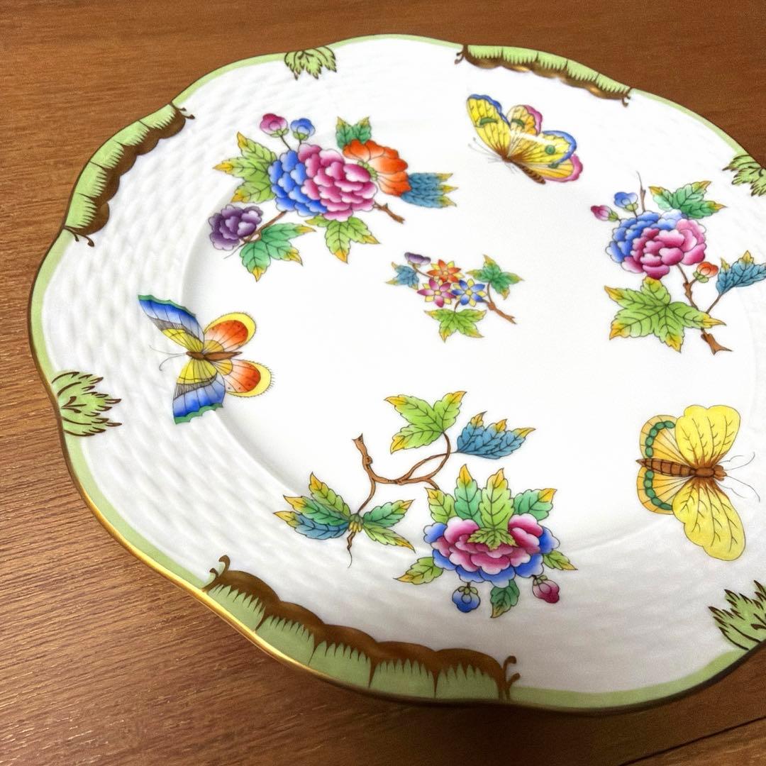 ヘレンド　ヴィクトリアブーケ　プレート　19センチ