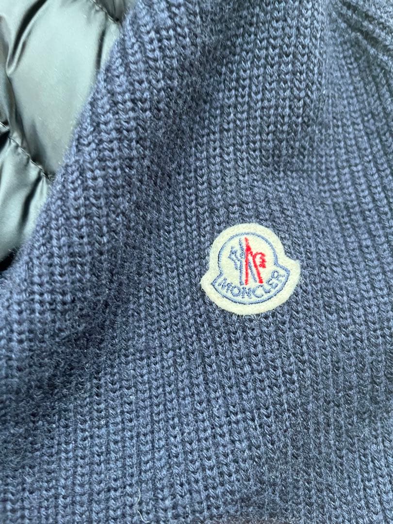 MONCLER（モンクレール）フード付 ニット切り替えダウン