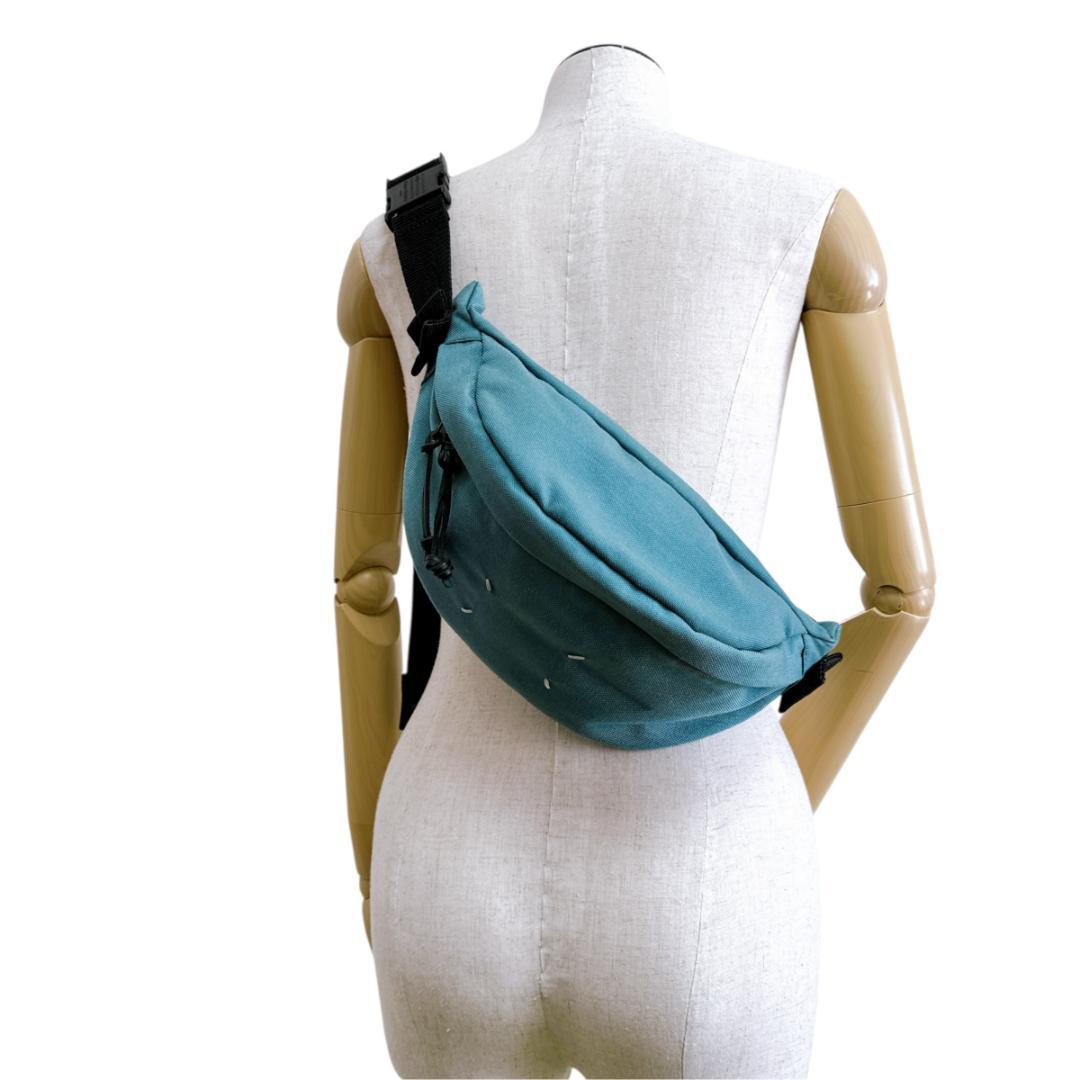 メゾンマルジェラ 4ステッチ キャンバス ボディバッグ ウエストポーチ