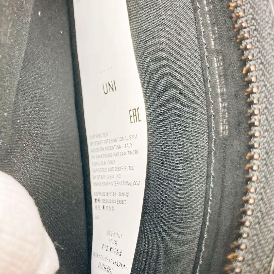 ★美品★メゾンマルジェラ 長財布 ブラックレザー L字ラウンドジップ　箱付