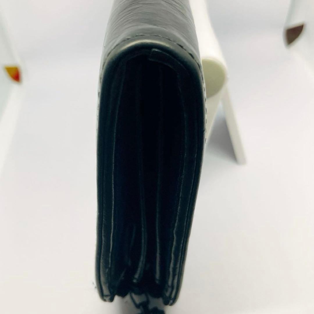 ★美品★メゾンマルジェラ 長財布 ブラックレザー L字ラウンドジップ　箱付