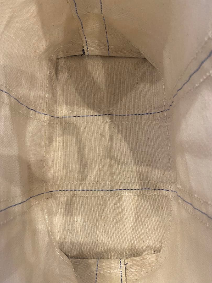 80s エルエルビーン　トートバッグ　2色ギザタグ　ネイビー　フェード　M