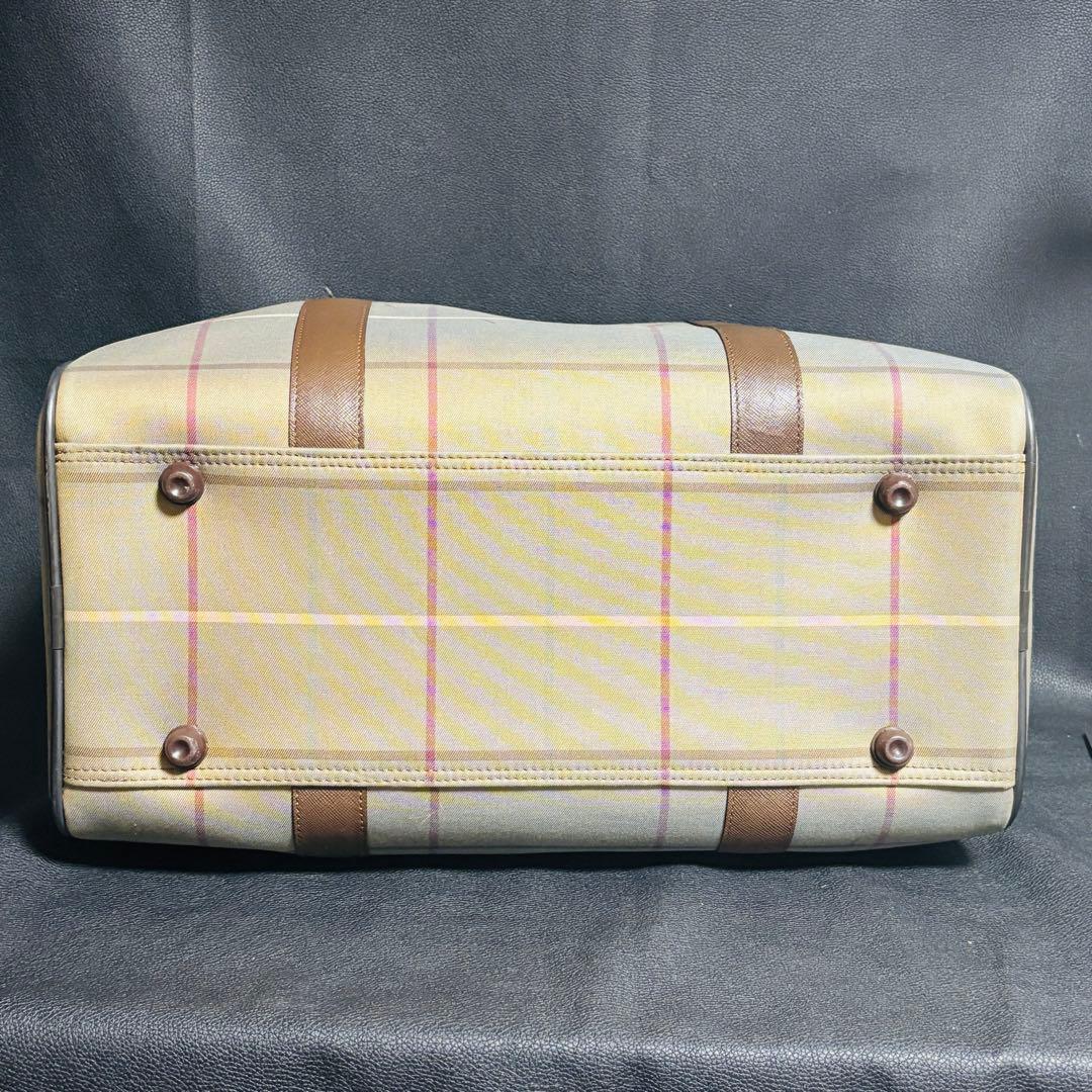 BURBERRYSバーバリー チェック柄 ボストンバッグ　ミニボストン