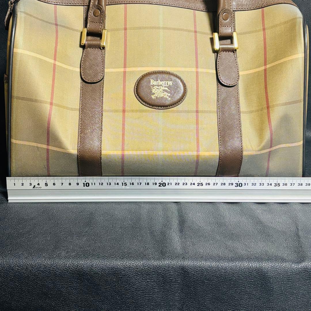 BURBERRYSバーバリー チェック柄 ボストンバッグ　ミニボストン