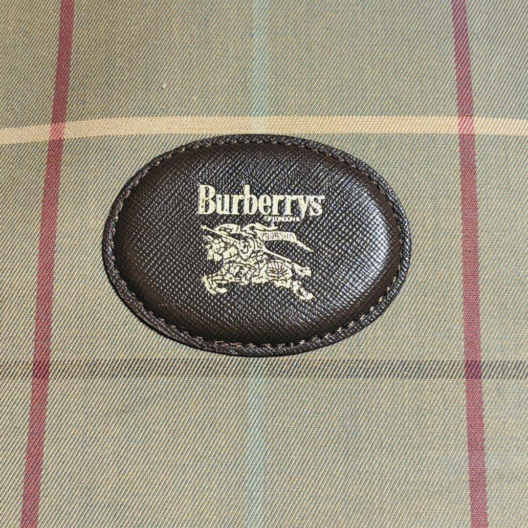 BURBERRYSバーバリー チェック柄 ボストンバッグ　ミニボストン