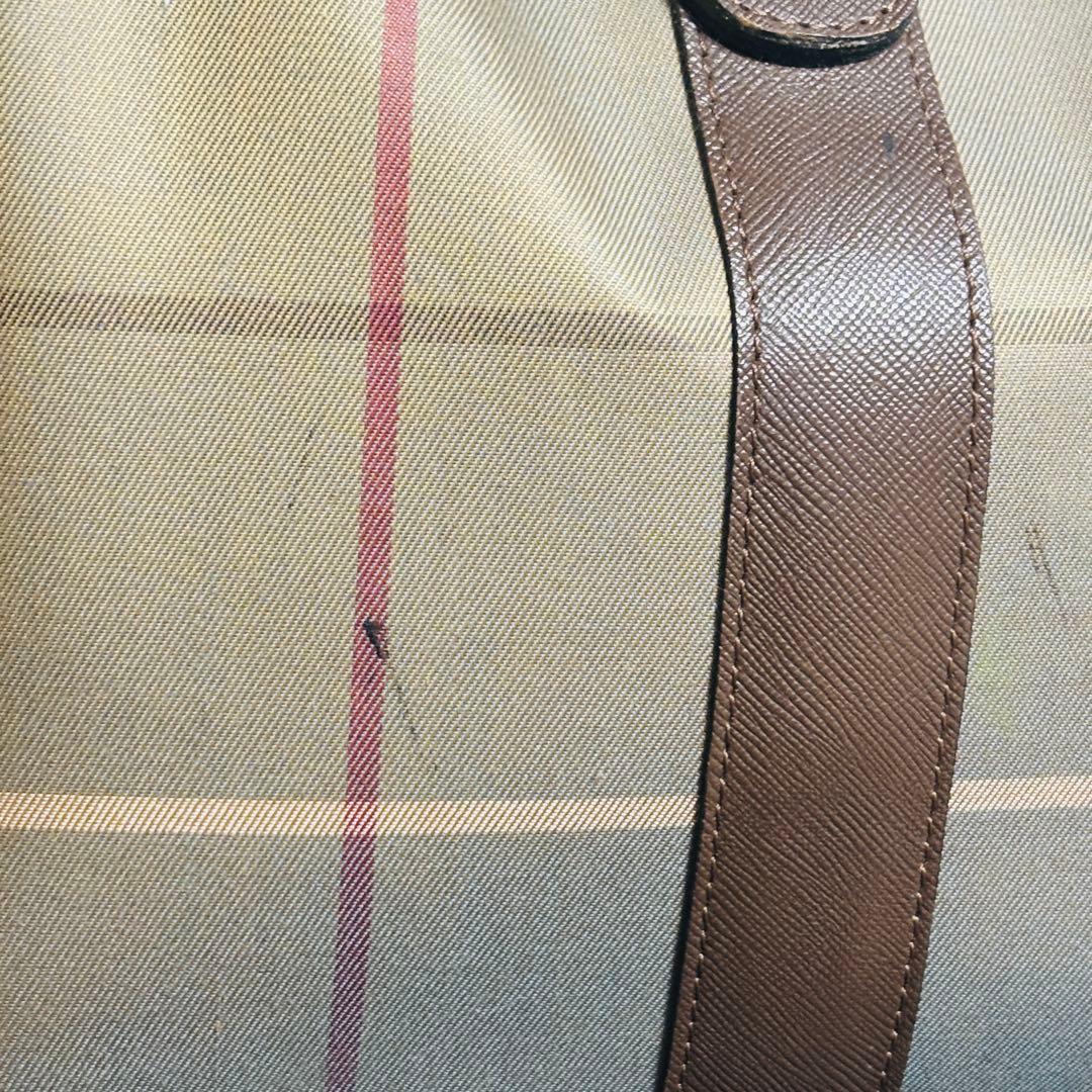 BURBERRYSバーバリー チェック柄 ボストンバッグ　ミニボストン