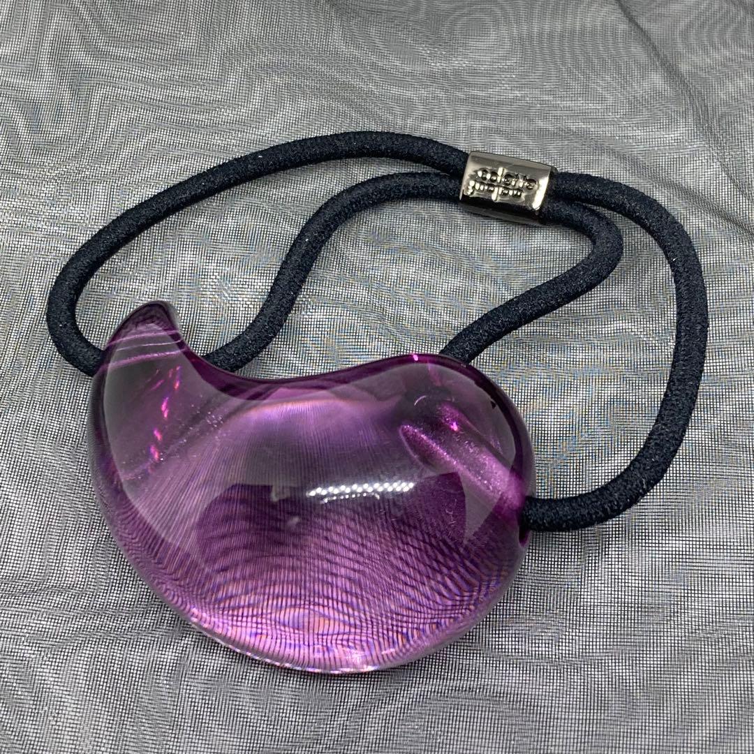 コレットマルーフ ポニー ティアドロップポニー まが玉 パープル クリア